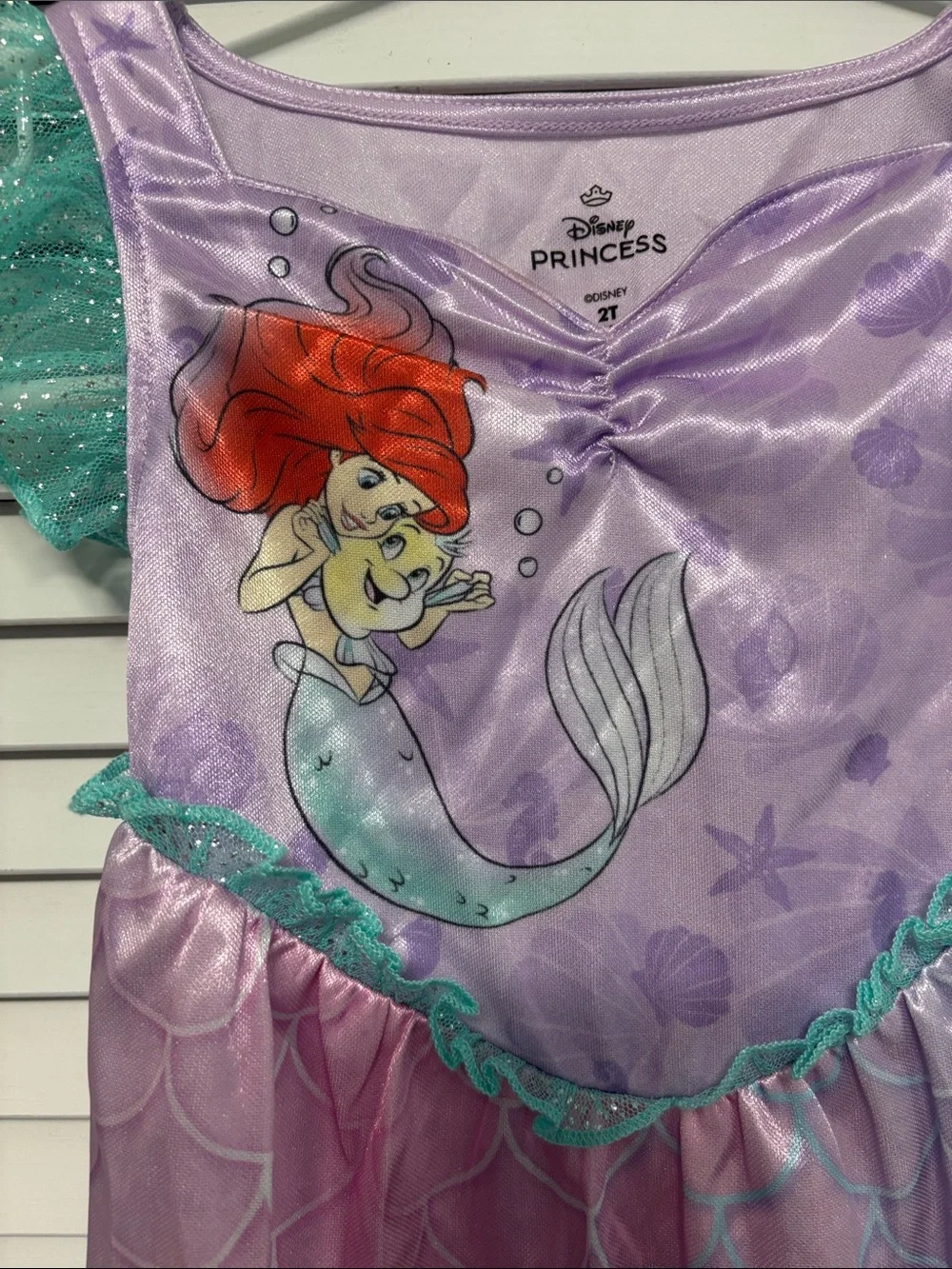 Disney Ariel Lavender and Teal Mermaid Nightgown